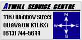 Atwill Service Centre - 1187 Rainbow Street Ottawa ON K1J 6X7 (613) 744-5644 - Click here for directions